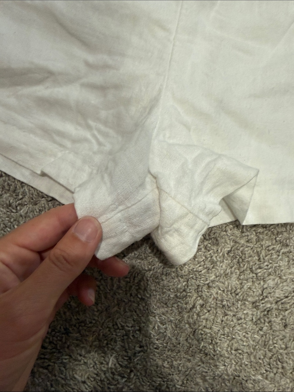 Abercrombie White Women's Casual Linen Blend Shorts small - Picture 4 of 5